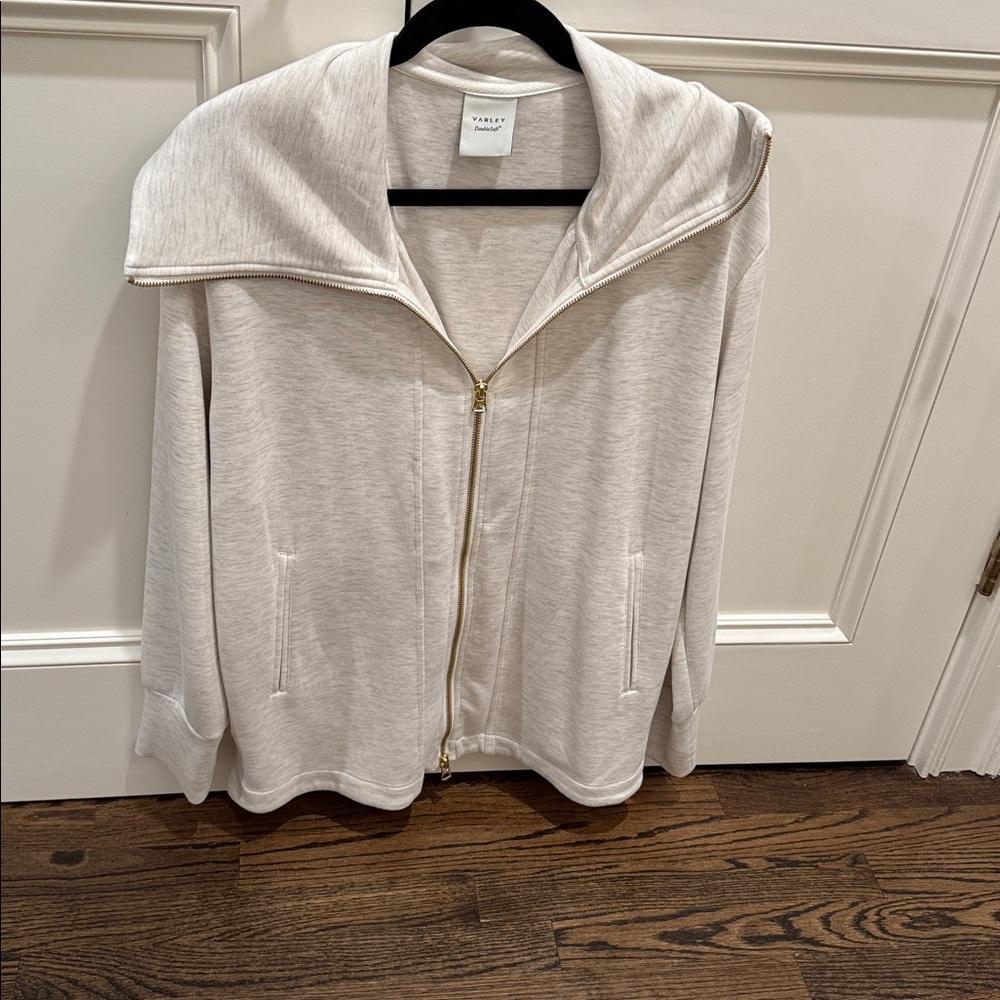 Varley Raleigh Zip Through Sweat Shirt Size Large excellent condition